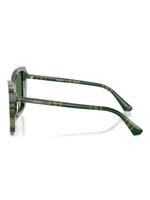 Burberry Eyewear check-pattern square sunglasses - Green - zdjęcie produktu nr 2