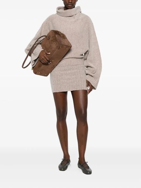 Aya Muse Fen cowl-neck mini dress - Pink