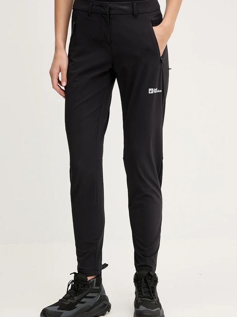 Jack Wolfskin spodnie outdoorowe Hikeout kolor czarny A63927 - zdjęcie produktu nr 1