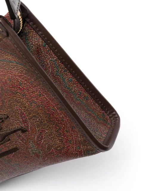 ETRO Pegaso-embroidered paisley-print tote bag - Brown
