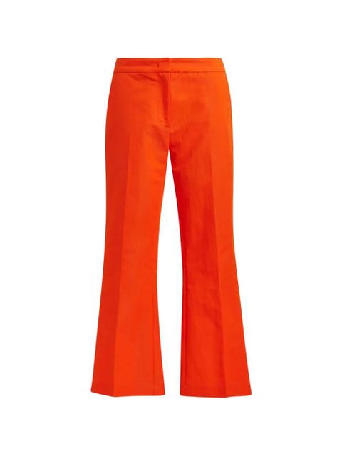 Essentiel Antwerp hook-fastening flared trousers - Orange - zdjęcie produktu nr 1