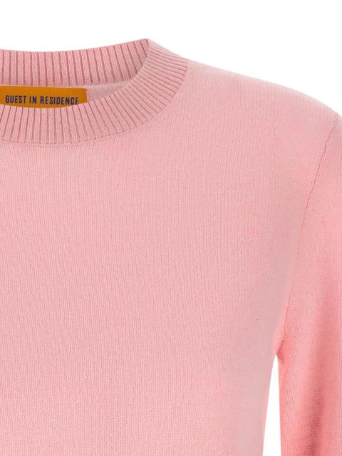 Guest In Residence Shrunken crew-neck sweater - Pink