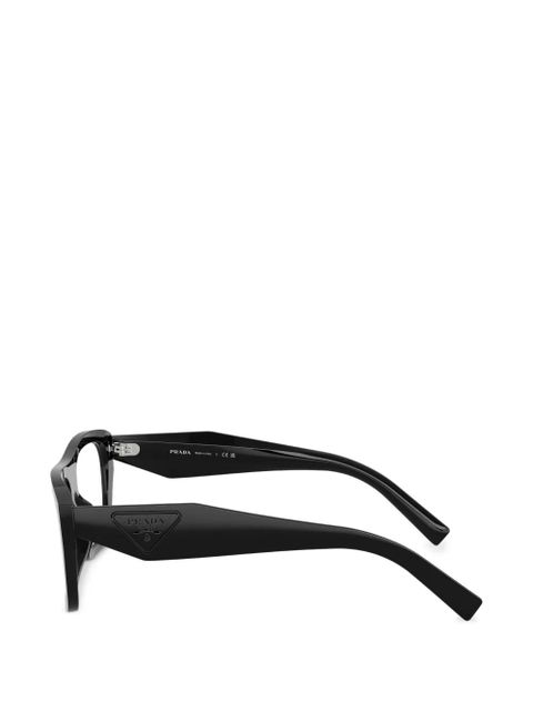 Prada Eyewear logo-detail glasses - Black