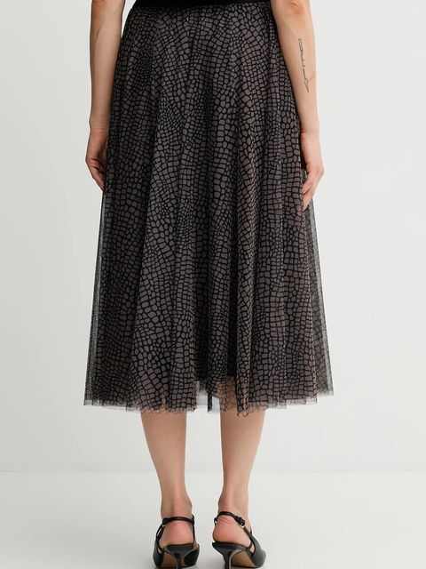 Joop! spódnica kolor brązowy midi rozkloszowana 30048633