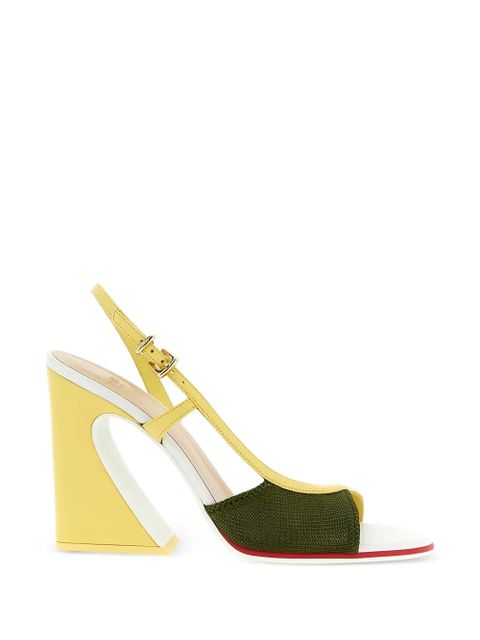 FENDI Arco asymmetric-design sandals - Yellow - zdjęcie produktu nr 1