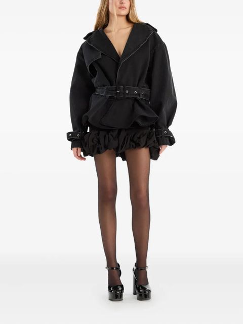 ROTATE BIRGER CHRISTENSEN ruffled mini skirt - Black - zdjęcie produktu nr 2
