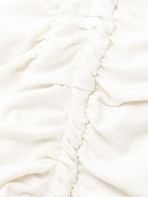 Off-White asymmetric ruched minidress - Neutrals