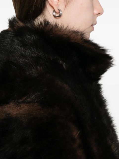 TOTEME Silky Shearling Jacket - Brown