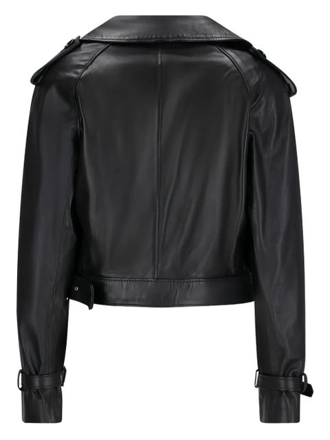 Alessandra Rich double-breasted bomber jacket - Black