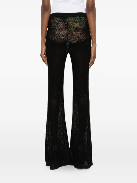 ETRO floral trousers - Black