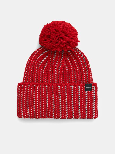 Eisbar czapka z dodatkiem wełny Ronda Pompon MÜ kolor czerwony E30977 - zdjęcie produktu nr 1