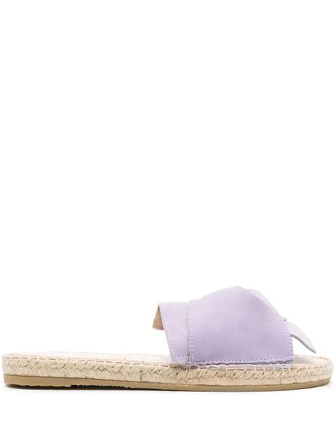 Manebi suede twisted espadrilles - Purple - zdjęcie produktu nr 1