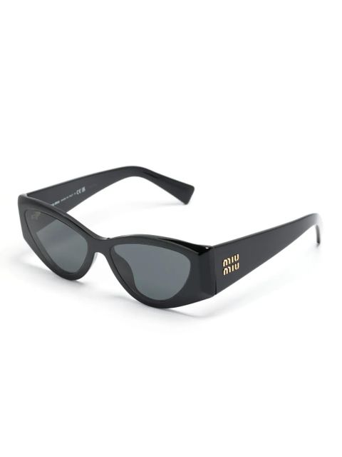 Miu Miu Eyewear cat-eye frame logo sunglasses - Black