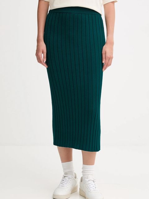 Calvin Klein Jeans spódnica kolor zielony maxi ołówkowa LV047D306G - zdjęcie produktu nr 1