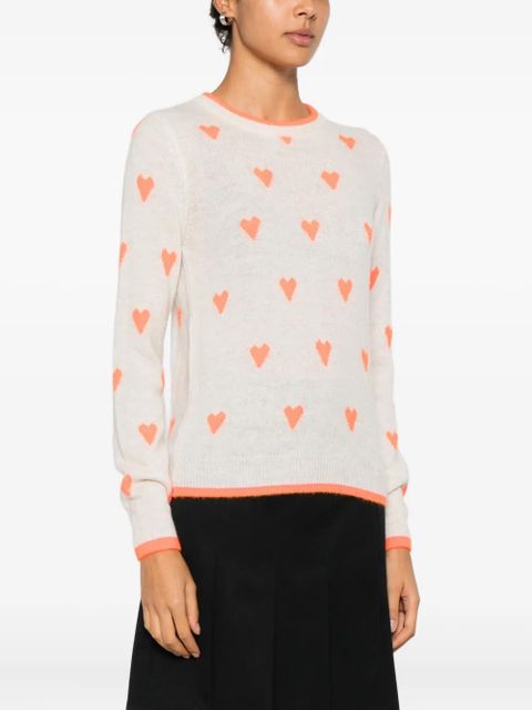 Essentiel Antwerp Isa heart sweater - Neutrals