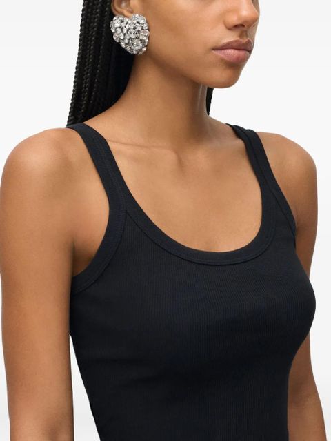 AREA crystal-cluster heart earrings - Silver - zdjęcie produktu nr 2