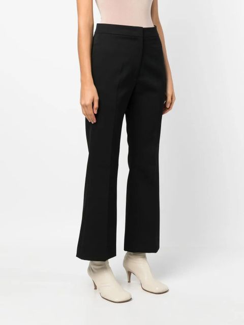 Jil Sander high-waisted cropped trousers - Black