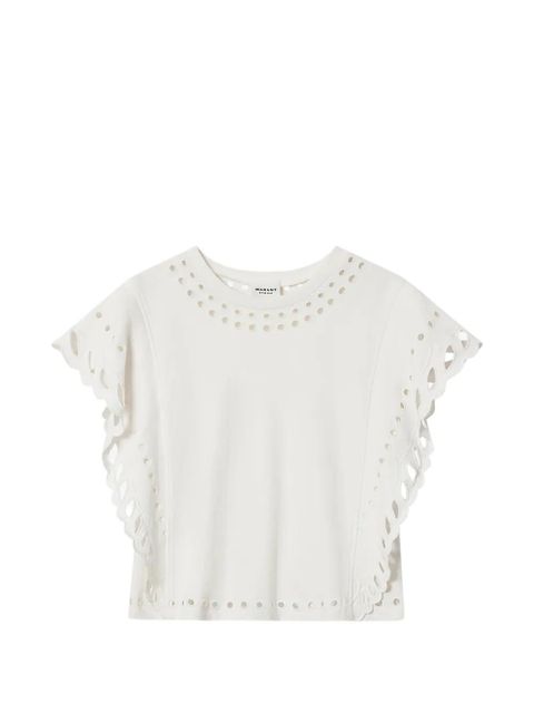 MARANT ÉTOILE Odyle T-shirt - White - zdjęcie produktu nr 2