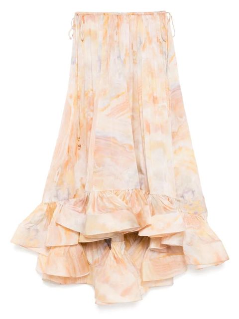 ZIMMERMANN Flounce maxi skirt - Yellow - zdjęcie produktu nr 1
