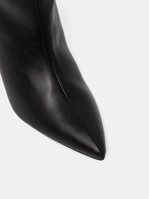 Answear.LAB kozaki kolor czarny na szpilce lekko ocieplone - zdjęcie produktu nr 2