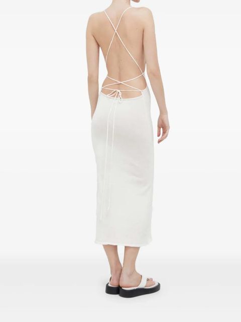 ALOHAS open-back midi dress - White