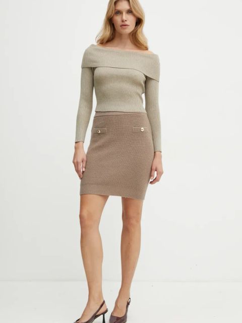 Guess sweter NINA damski kolor beżowy W4BR73 Z3K92