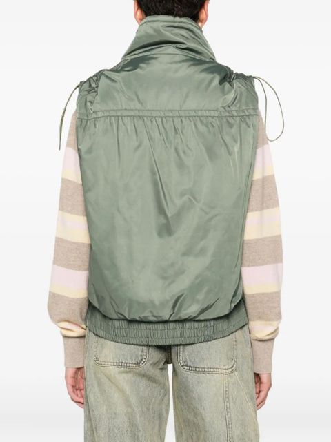 PINKO sleeveless zip-front gilet - Green - zdjęcie produktu nr 2