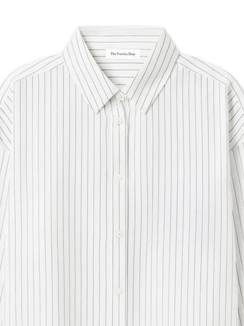 The Frankie Shop Oana pinstripe-pattern shirt - White - zdjęcie produktu nr 2