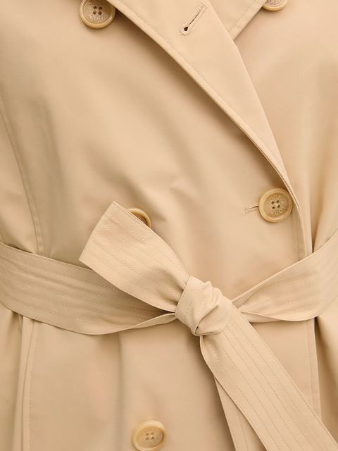 Joop! płaszcz damski kolor beżowy przejściowy dwurzędowy 30044769 10017375