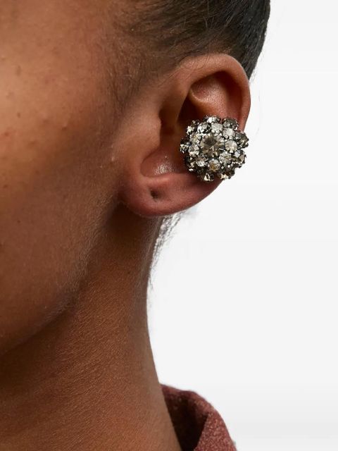 MM6 Maison Margiela crystal-embellished earcuff - Silver - zdjęcie produktu nr 2