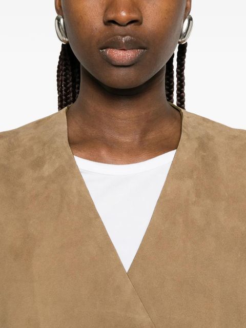 TOTEME double-breasted V-neck jacket - Brown