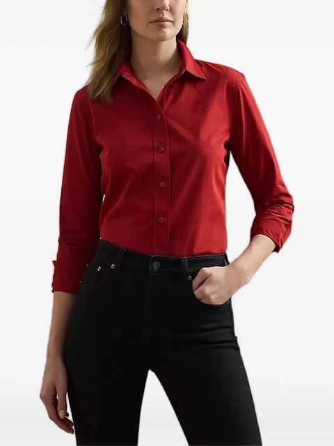 Lauren Ralph Lauren embroidered-logo cotton shirt - zdjęcie produktu nr 1