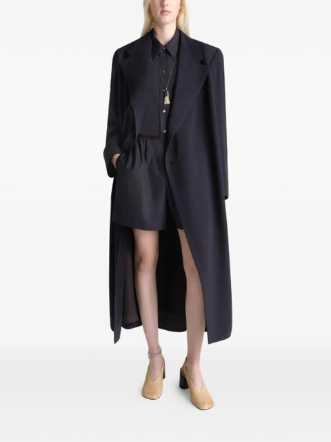 LEMAIRE draped wrap coat - Black - zdjęcie produktu nr 2