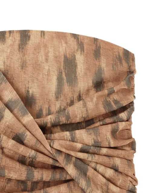 GANNI animal-print top - Neutrals - zdjęcie produktu nr 2