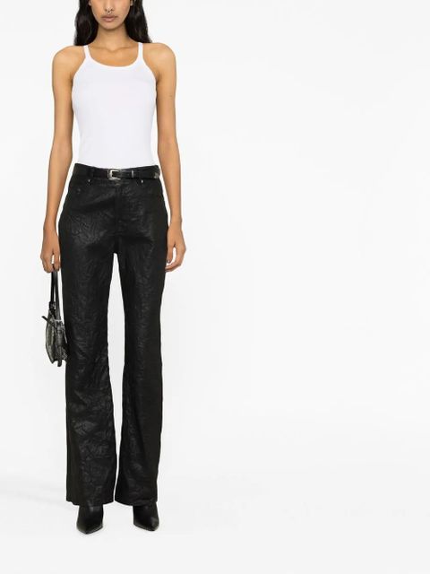 Zadig&Voltaire Evy crinkled leather trousers - Black