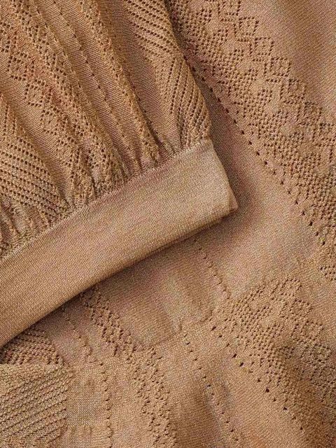 ZIMMERMANN Aster pointelle-knit skirt - Neutrals - zdjęcie produktu nr 2