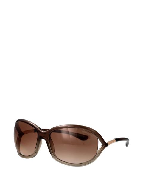 TOM FORD Eyewear Jennifer oval-frame sunglasses - Brown - zdjęcie produktu nr 2