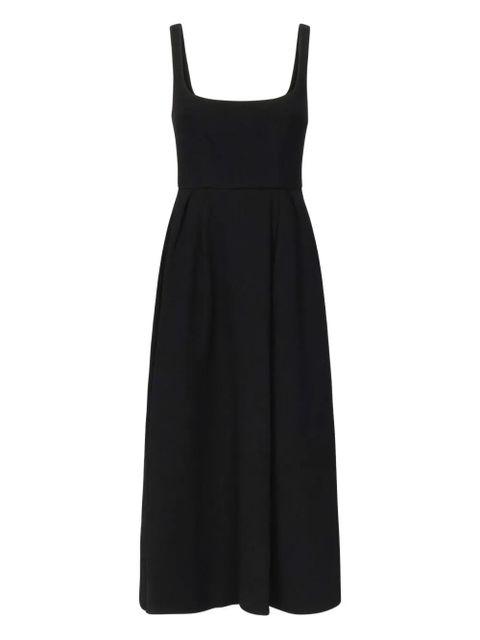 Alessandra Rich square-neck pleated dress - Black - zdjęcie produktu nr 1