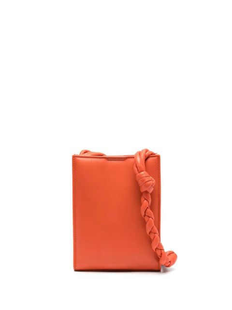 Jil Sander small Tangle leather crossbody bag - Orange - zdjęcie produktu nr 1