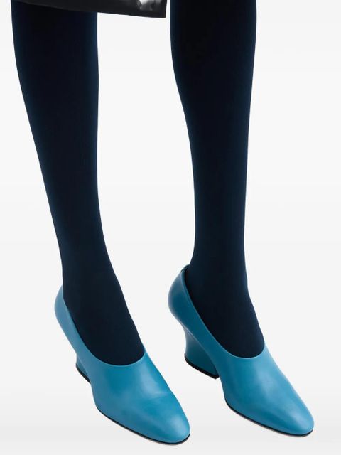 Jil Sander leather pumps - Blue