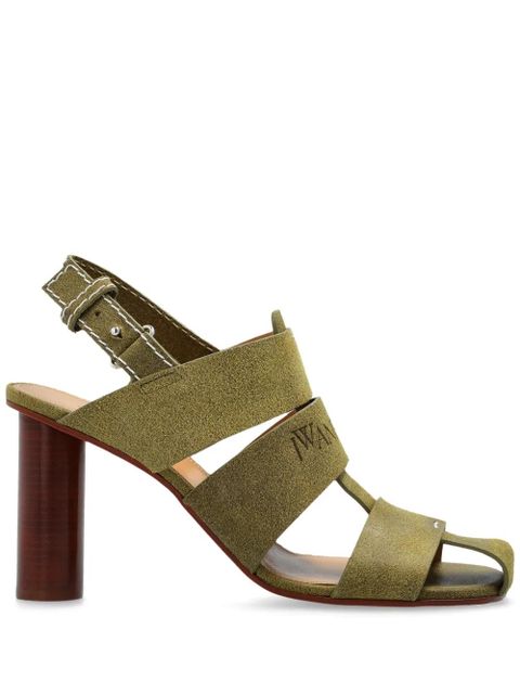 JW Anderson 95mm suede fisherman sandals - Green - zdjęcie produktu nr 1