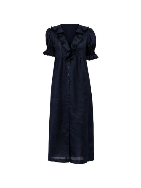 DÔEN Harriette ruffled dress - Blue - zdjęcie produktu nr 1