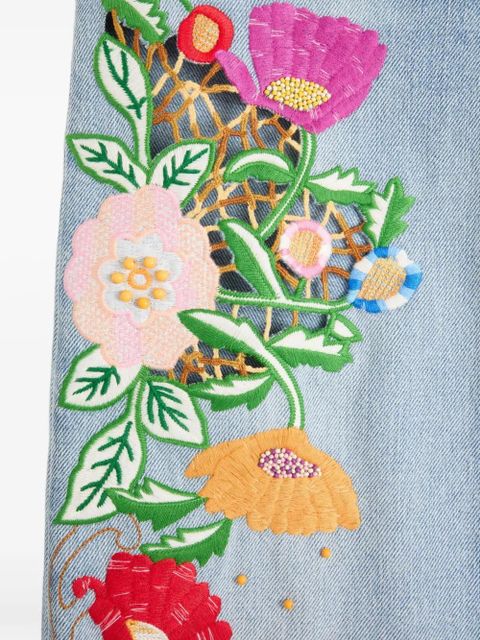 Valentino Garavani embroidered jeans - Blue - zdjęcie produktu nr 2