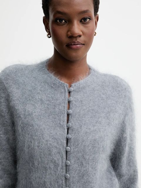 Rag & Bone kardigan kaszmirowy damski kolor szary RG6425F6MCA - zdjęcie produktu nr 2