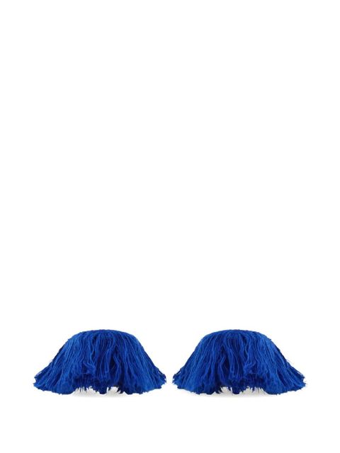 Ferragamo 55mm Eva fringe-detail pointed mules - Blue - zdjęcie produktu nr 2