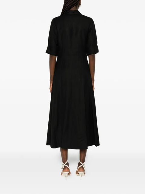 Simkhai buttoned midi shirt dress - Black