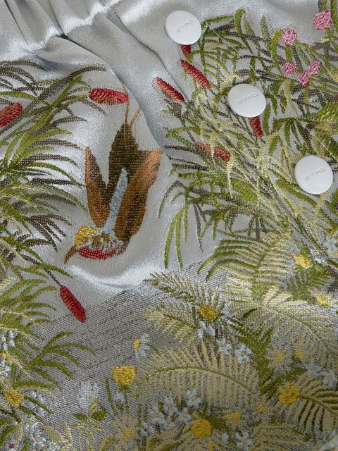 ETRO embroidered satin shorts - Grey