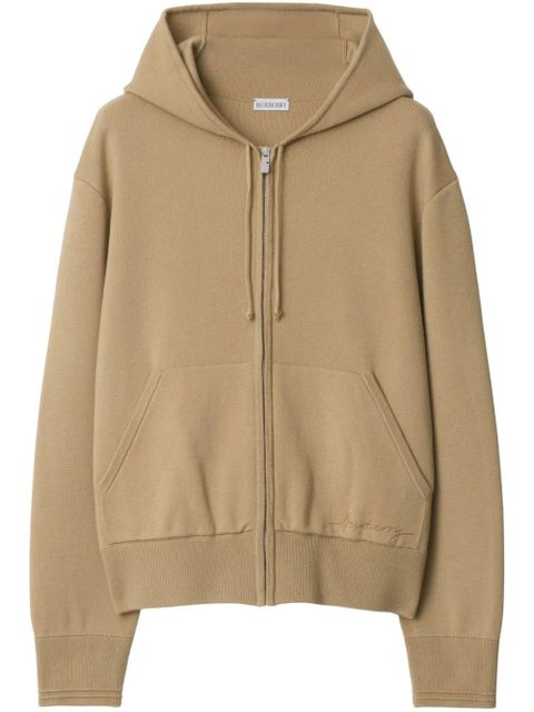 Burberry wool-blend zip hoodie - Neutrals - zdjęcie produktu nr 1