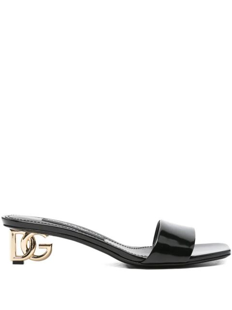 Dolce & Gabbana 50mm logo-detail sandals - Black - zdjęcie produktu nr 1