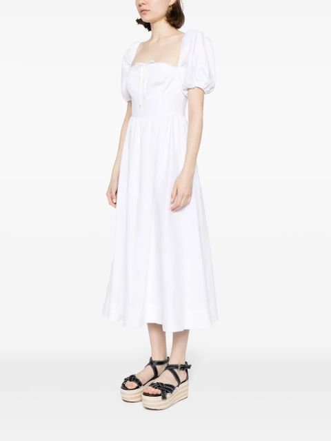 Reformation Marella linen midi dress - White